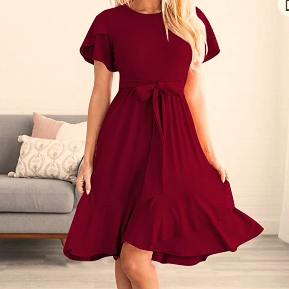 Maroon dress